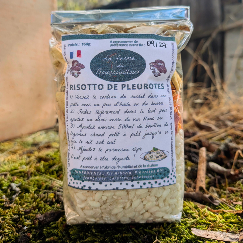 Risotto de pleurotes gris